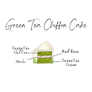 [10月/自取] Green Tea Chiffon Cake (serves 4-5 people)